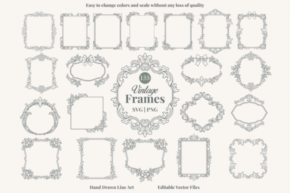 Download Vintage Ornamental Frame Bundle - Ornamental frame Collection