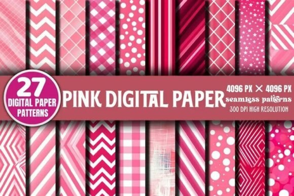 Download Pink Digital Paper Pack Bundle - Pink digital paper Collection