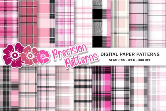 Download Plaid Pink Digital Paper Tartan - Pink digital paper Collection