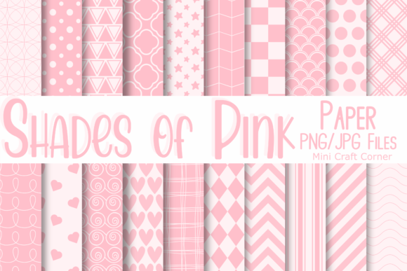 Download Shades of Pink Digital Paper - Pink digital paper Collection