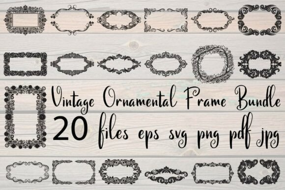 Download Vintage Ornamental Frame Bundle - Ornamental frame Collection