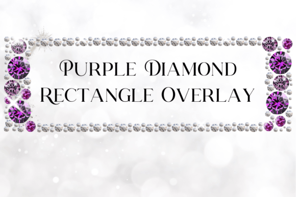 Download Purple Diamond Overlay - Rectangle Frame - Rectangle frame Collection