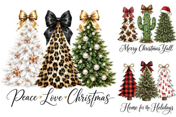 Download Christmas Tree Trio PNG Bundle - Christmas tree Collection