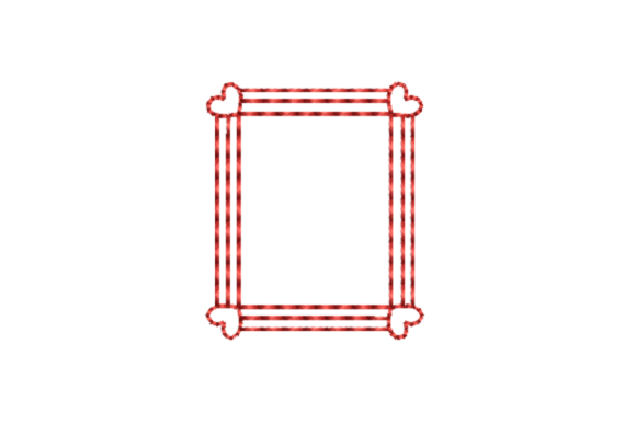Download Love Rectangle Frame Outline Redwork - Rectangle frame Collection