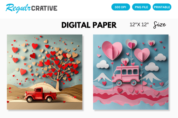 Download Valentines Day Love Pink Digital Paper - Pink digital paper Collection