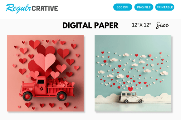 Download Valentines Day Love Pink Digital Paper - Pink digital paper Collection