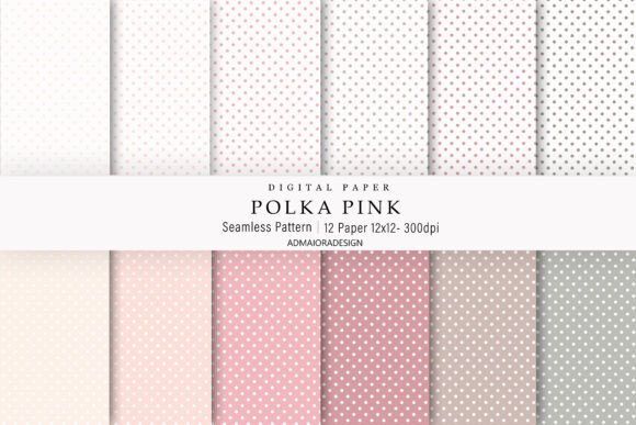 Download Polka Pink Digital Paper - Pink digital paper Collection