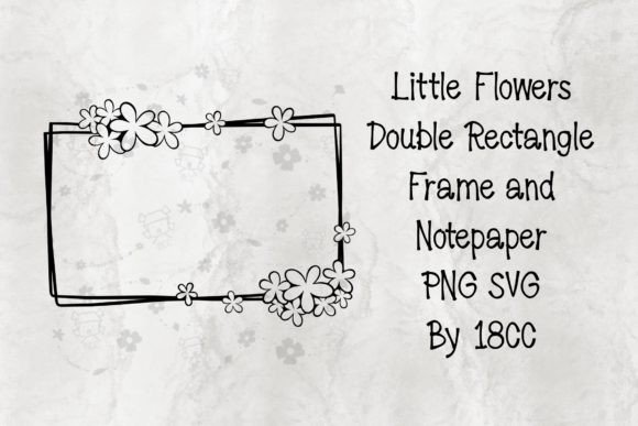 Download Flowers Double Rectangle Frame PNG SVG - Rectangle frame Collection
