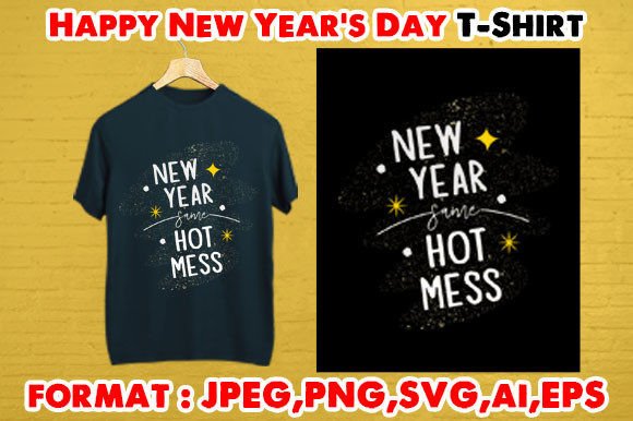 Download Happy New Year's Day T- Shirt - Premium Resources