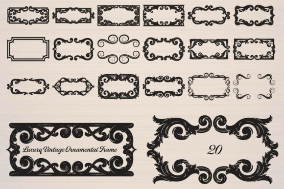 Download Luxury Vintage Ornamental Frame - Ornamental frame Collection