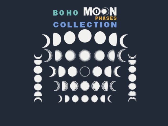 Download Boho Moon Bundle SVG - Premium Resources