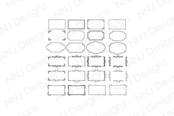 Download Decorative Rectangle Frame SVG - Rectangle frame Collection