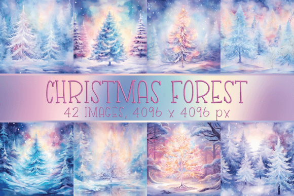 Download Watercolor Pastel Christmas Tree Images - Christmas tree Collection