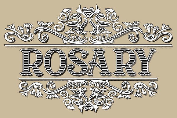 Download Rosary Vintage Ornamental Frame Vector - Ornamental frame Collection