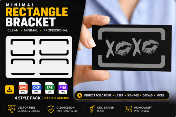 Download Minimal Rectangle Frame SVG Bundle #A18 - Premium Resources