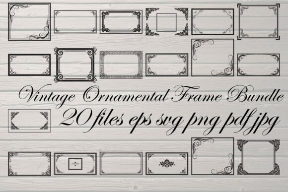 Download Vintage Ornamental Frame Vector Bundle - Ornamental frame Collection