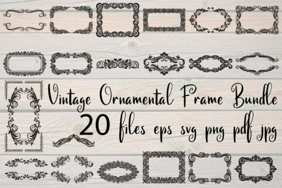 Download Vintage Ornamental Frame Vector Bundle - Ornamental frame Collection